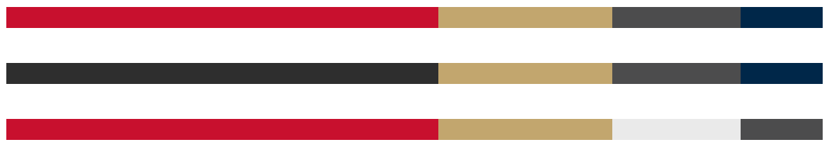 Horizontal color variants